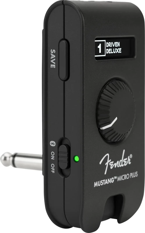 Fender Mustang Micro Plus Guitar Amp, Ultimate Personal Headphone Amplifier with 25 Amp Models, 25 Effects, Bluetooth, and 100 Presets, USB Rechargeable