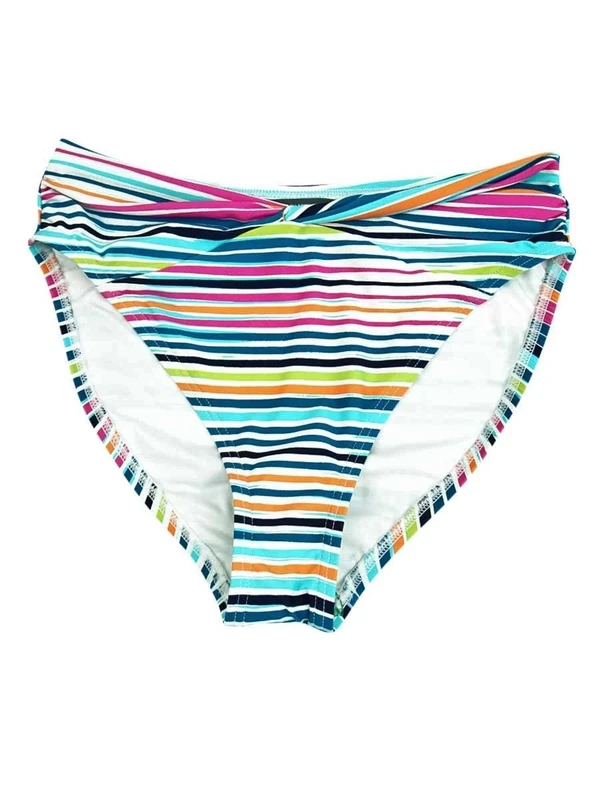 Vince Camuto Women's High-Leg Twist-Front Bikini Bottoms Multi S