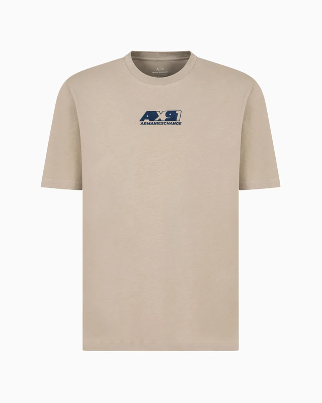 Armani Exchange Men's Utility Edge, Sustainable, Emboidered Logo, Regular Fit, Blue, XXL, Ashley Blue, XXL
