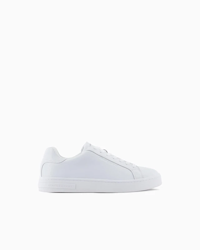 Armani Exchange Men's London Trainers, White, 7 UK