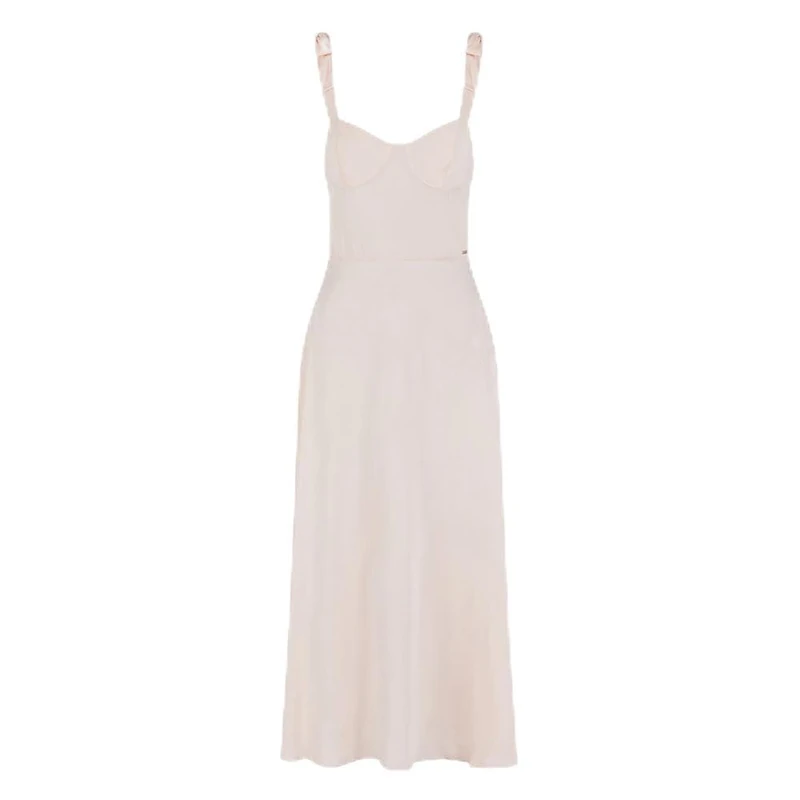 Armani Exchange Women's Arte Sella, Ribbon Shoulder Details, Metal Logo Plate, Dress, Pink, 12, Vegas, 22 - Image 1