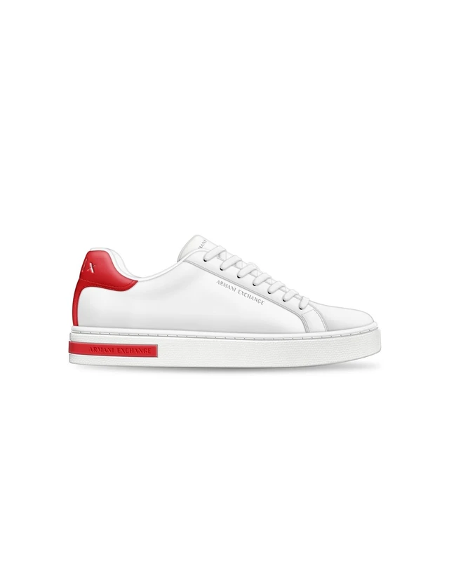 Armani Exchange Women's London Trainers, OP. White/Grenadine, 40 EU, Op White Grenadine, 8 UK