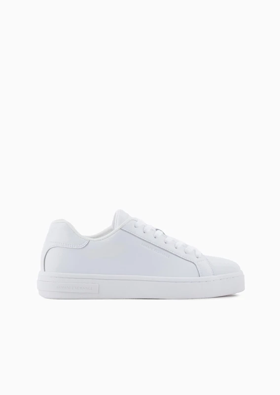 Armani Exchange Women's London Trainers, OP.White/OP.White, 36.5 EU, Op White Op White, 3.5 UK