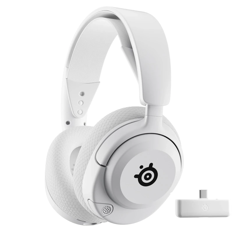 SteelSeries Arctis Nova 5X Wireless - Xbox Headset - Gaming Headset - Mobile App Control - 60 HR Battery with Fast Charge - Compatible with Xbox PC, Switch & More - Mixable 2.4GHz/Bluetooth - White
