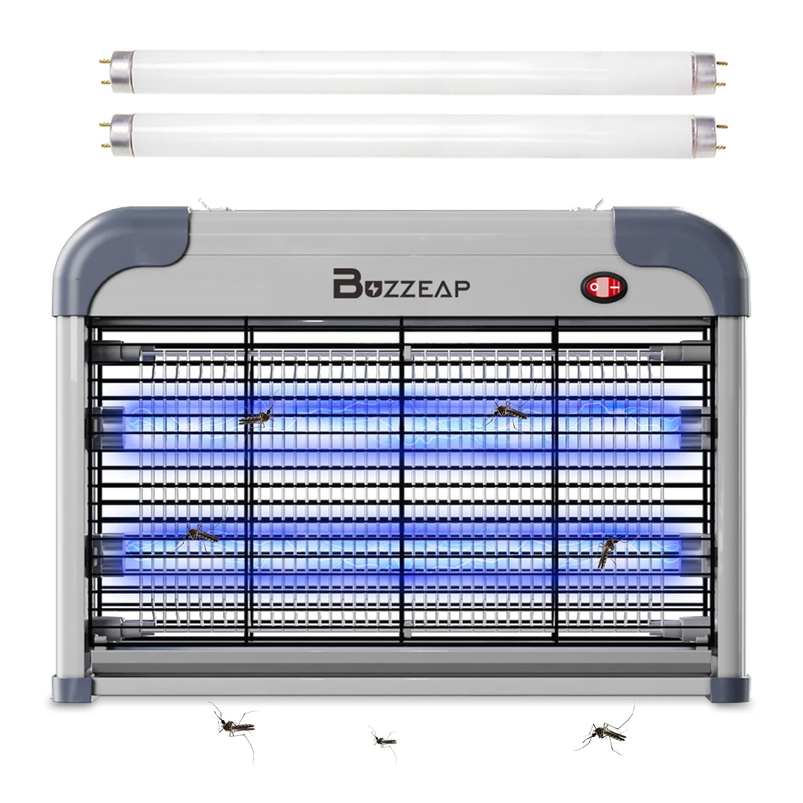 Buzzeap Electronic Mosquito Killer, 2800V Electric Fly Killer Insect Bug Catcher, Mosquito Killer Lamp Insect Trap, Flying Insect Control Lamp for Indoor, 2 Extra Replacement Bulbs