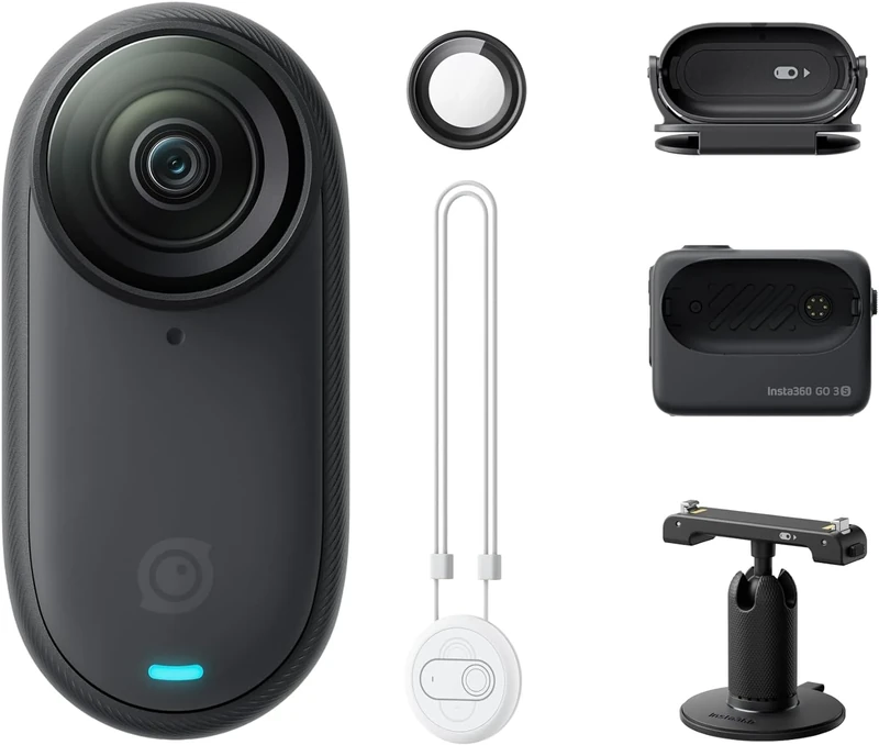 Insta360 GO 3S Standard Edition Midnight Black 64GB Action Camera 4K (3840x2160 pixels) 4K Video Capture Resolution Action Camera