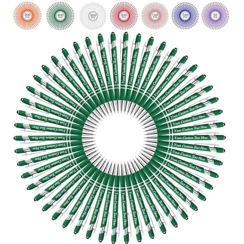 Greaxid Engraved Ballpoint Pens - Personalized Stylus, 10 Colors