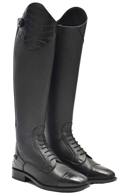 Rhinegold ES De-Luxe Leather Riding Boot-5(38)- Calf 1-BK