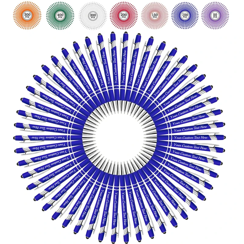 Greaxid Personalised Pens with Name Custom Writing Pen Bulk Engraved Ballpoint Pens with Text Logo, Customized Stylus Pen Gifts for Men Women Realtor Wedding Business Nurse