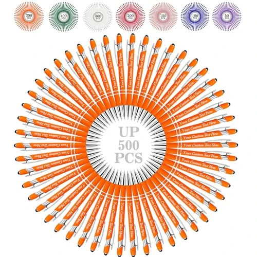 Greaxid Personalised Pens with Name Custom Writing Pen Bulk Engraved Ballpoint Pens with Text Logo, Customized Stylus Pen Gifts for Men Women Realtor Wedding Business Nurse