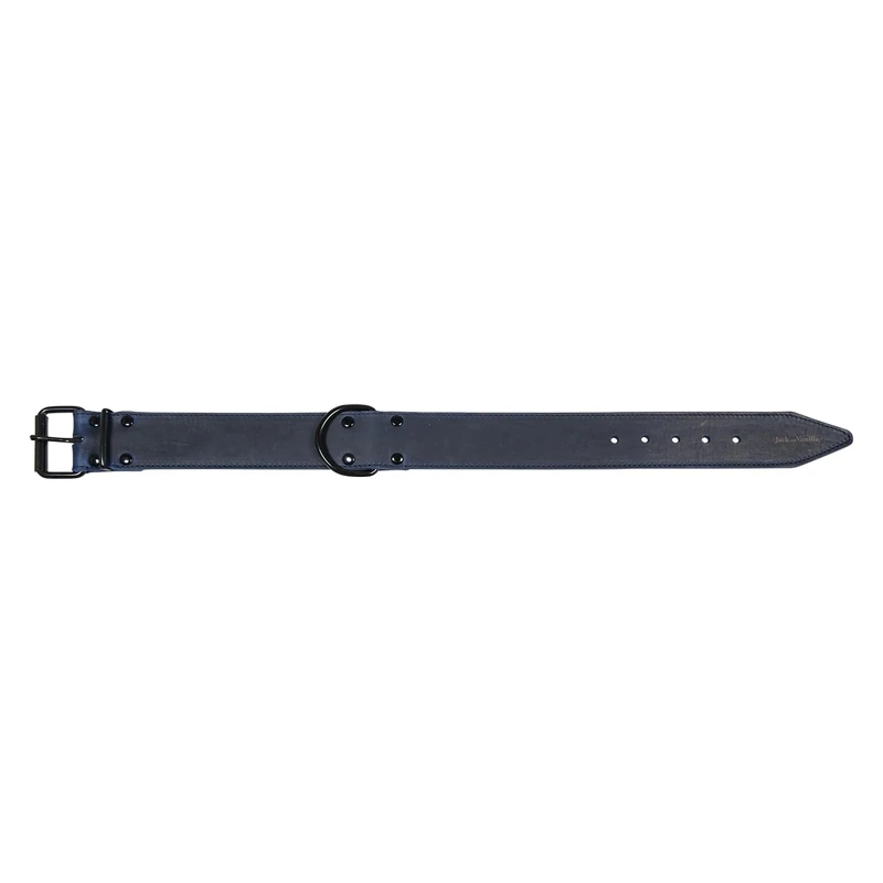Jack and Vanilla - Black Label Dog Collar - For Small, Medium and Large Dogs - Adjustable, Solid, Effective Closure - Color Blue, Size 50 mm x 65 cm - Image 1