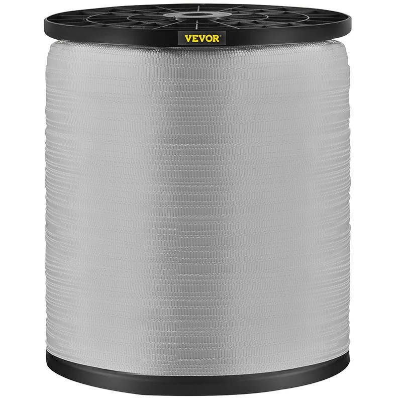 VEVOR 1250Lbs Polyester Pull Tape, 3153' x 1/2" Flat Tape for Wire & Cable Conduit Work Variable Functions, Flat Rope for Pulling/Loading/Packing in Any Weather CONDITON