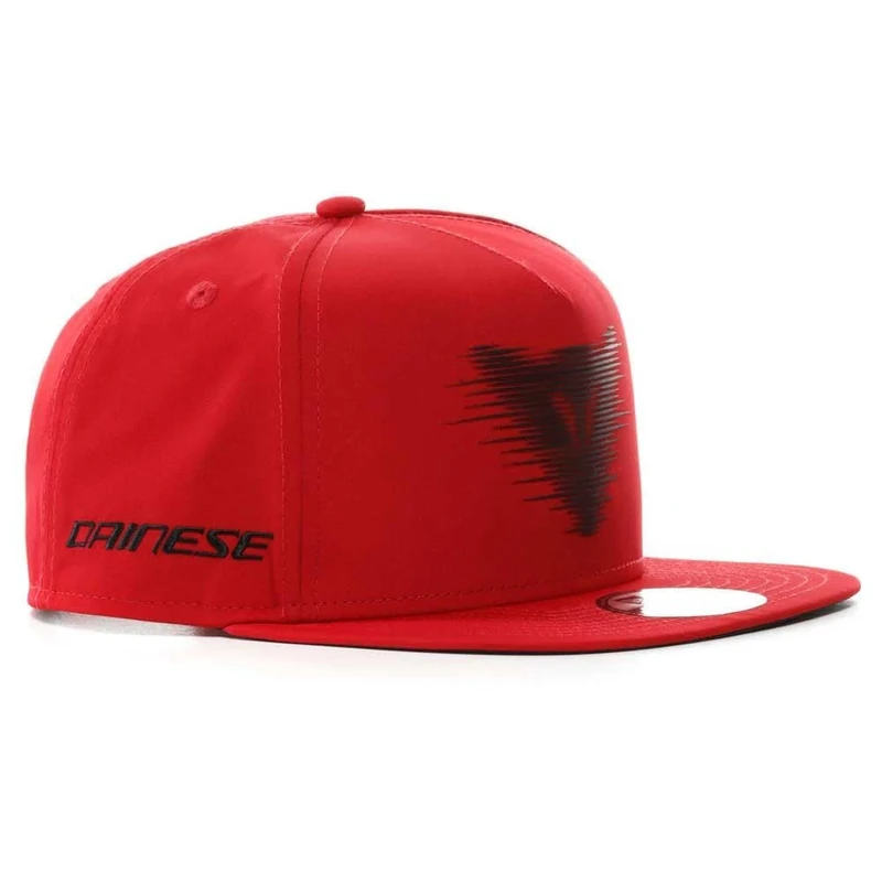 DAINESE - #C11 Speed Demon Veloce 9Fifty Snapback Cap, Flat Visor Cap Logo, Unisex, Red