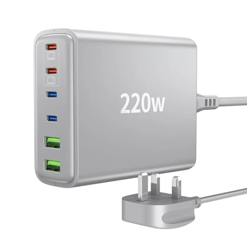 FINIBO USB C Fast Charger With 1.2M Cable,Type C Charger PD USB C Power Adapter+QC USB A Charger for Smartphone, Samsung(White)