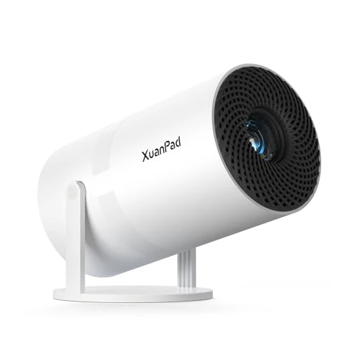 [Official Netflix & 22000L Auto Focus] Mini Projector – WiFi & Bluetooth, XuanPad 1080P Supported, Portable Projector with 210° Rotatable Stand, Auto Keystone, Dust Removal & Cooling Design