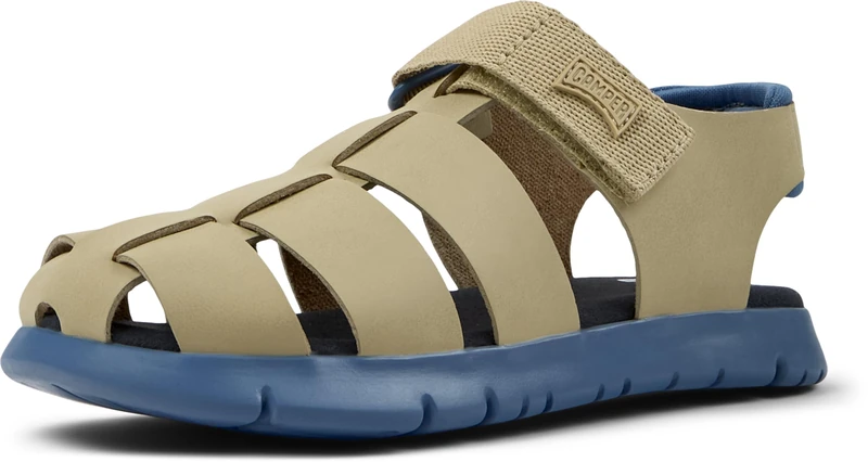 Camper Boys Oruga K800242 T-Strap Sandal, Medium Beige 031, 9.5 UK Child