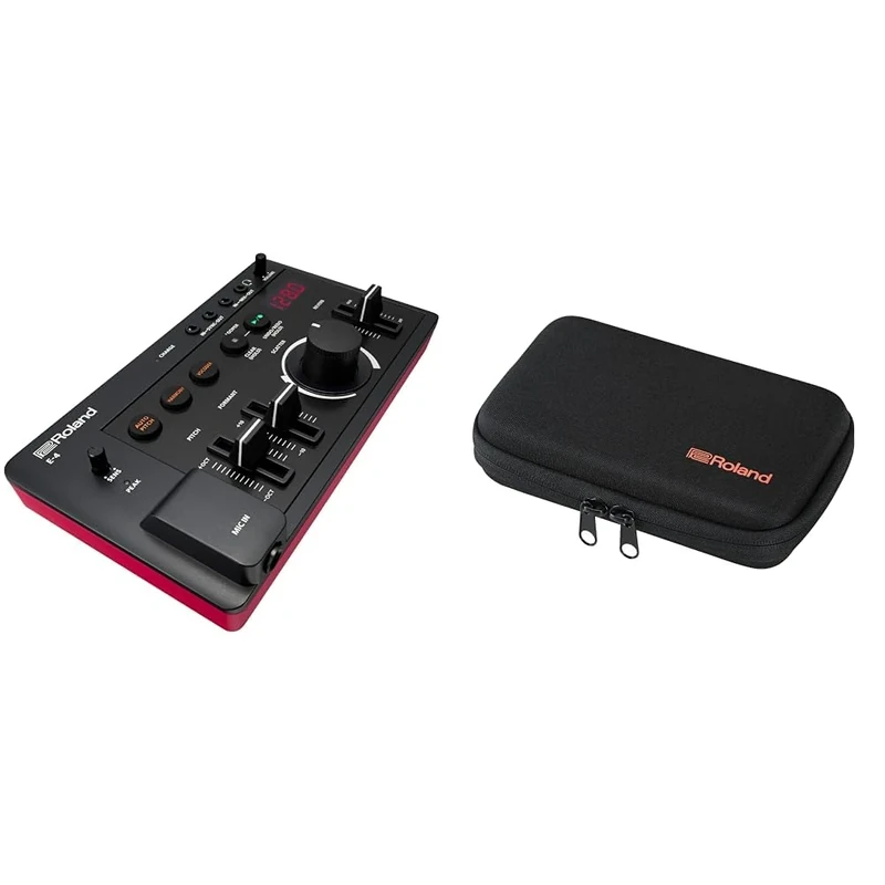 Roland AIRA Compact E-4 VOICE TWEAKER | Vocal Performance Tool with Powerful Voice Transformer & CB-RAC AIRA Compact Carrying Case