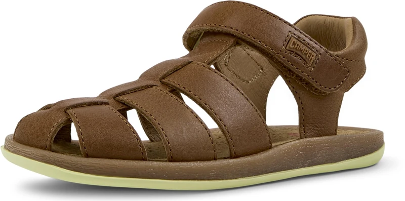 Camper Bicho 80177 T-Strap Sandal, Medium Brown 078, 2 UK