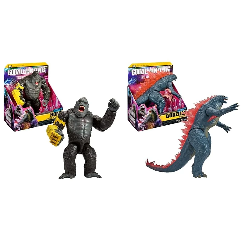 MonsterVerse Godzilla x Kong: The New Empire - 11-Inch Giant Kong & Godzilla Action Figure Toys
