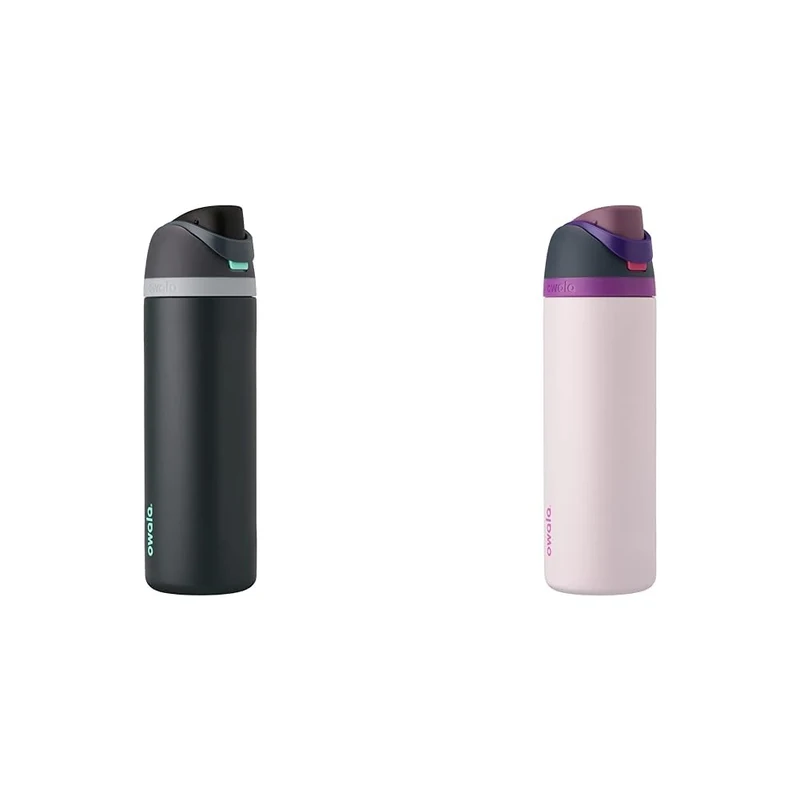 Owala FreeSip Insulated Stainless Steel Water Bottle with Straw for Sports and Travel, Leak Proof & FreeSip Insulated Stainless Steel Water Bottle with Straw for Sports and Travel, Leak Proof