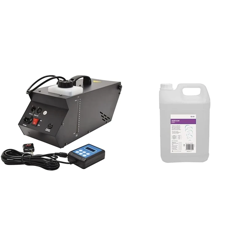 QTX | HZ-800 Haze Effects Machine | 800W | 12,000 cu.ft (340m³) per minute & Haze Fluid For All Machines | 5 Litre