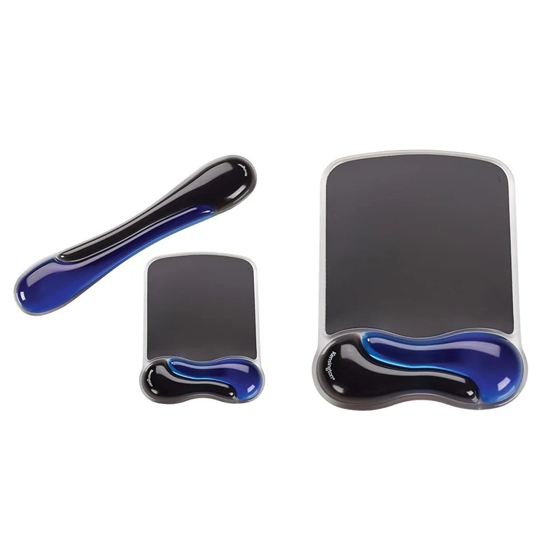 Kensington Duo Gel Mouse & Keyboard Wrist Rest Bundle Set, Ergonomic Keyboard and Mouse Pad & Mouse Mat with Wrist Rest – Ergonomic Duo Gel Wrist Support for Computer
