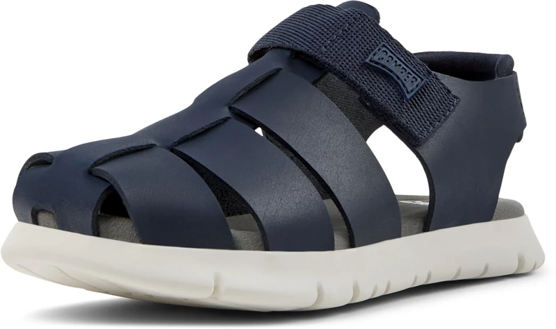 Camper Boys Oruga K800242 T-Strap Sandal, Navy 029, 13 UK Child
