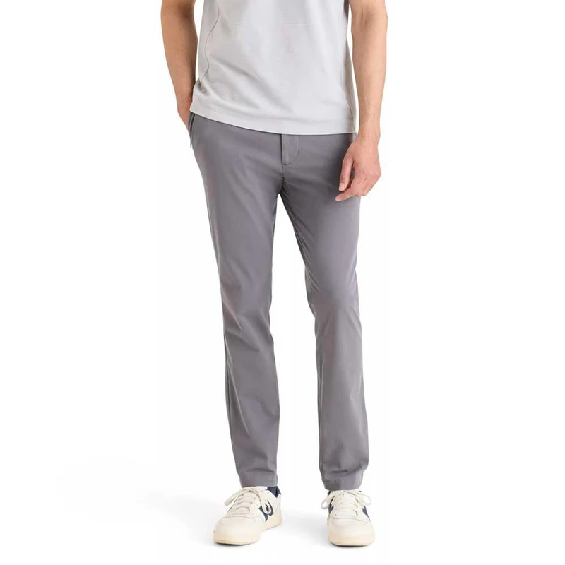 Dockers Go Active Flex Chino Skinny Active Trousers, Car Park Grey, (36W) EU Men's, Car Park Grey, 36 W