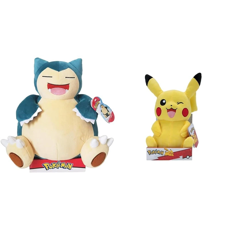 Pokémon Snorlax Plush - 12-Inch Normal-Type Pokemon Plush & PKW - 12" Plush (Pikachu #4) W11