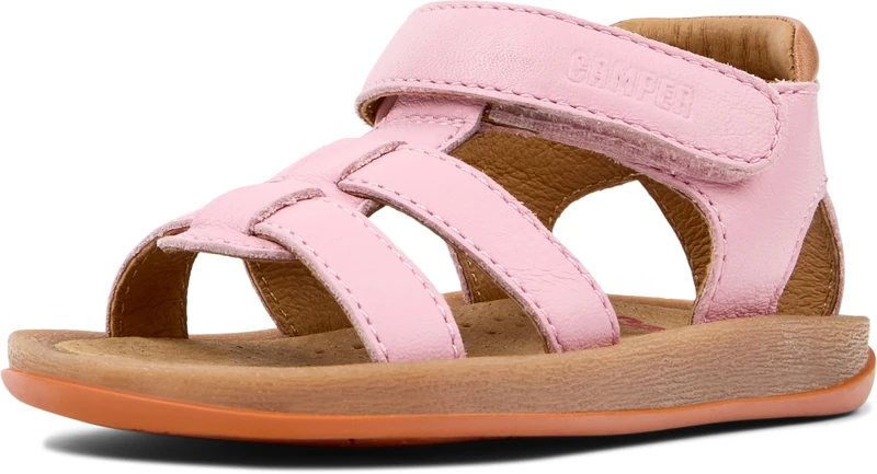 Camper Girls Bicho K800628 T-Strap Sandal, Medium Pink 004, 5 UK Child - Image 1