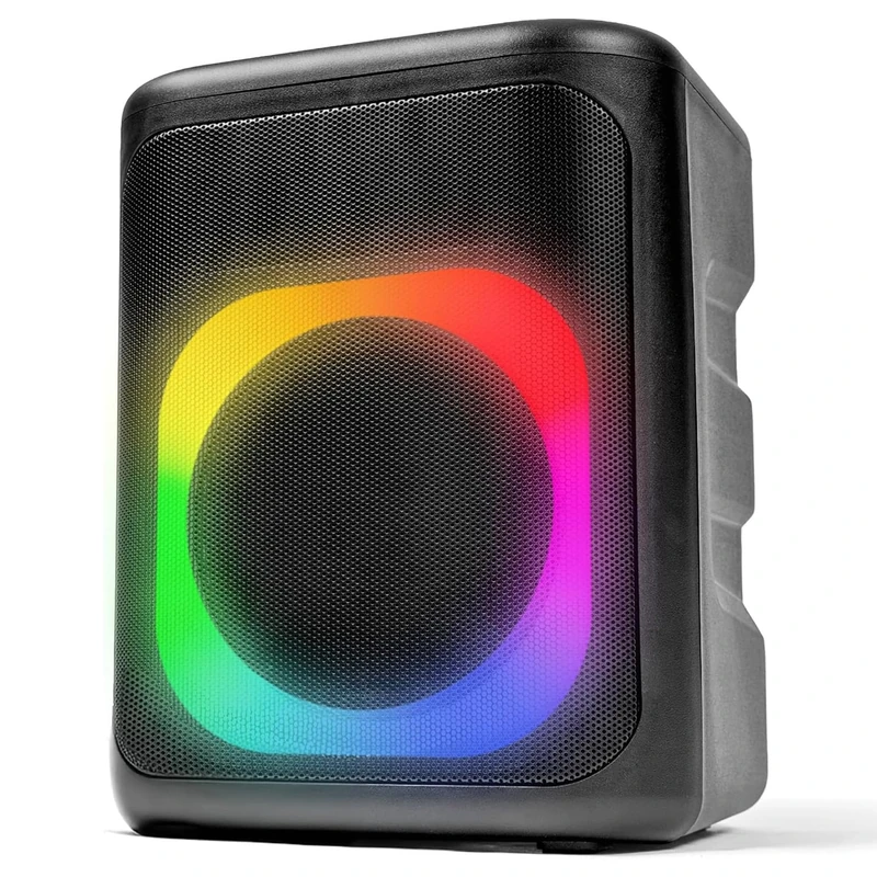 Carry-on Soundtrack Portable Bluetooth Speaker - Dual Microphone Inputs with Dynamic LED Lighting - Outdoor Speaker with Superior Sound and Lightweight Design for Indoor & Outdoor Events