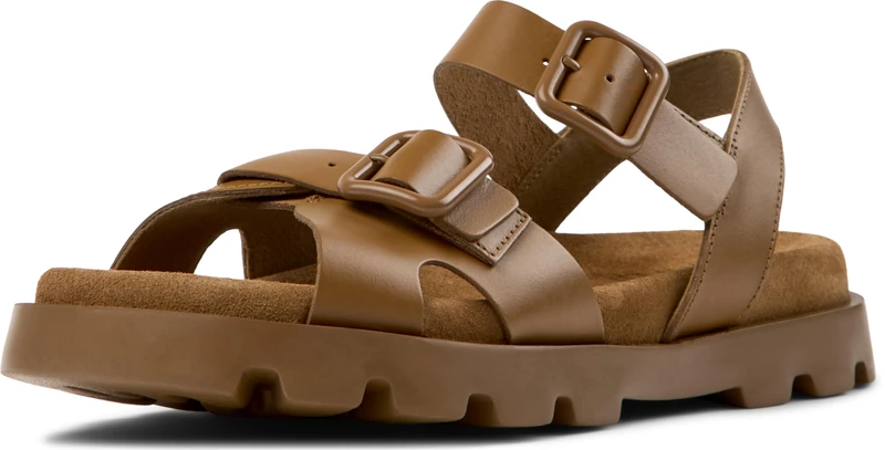 Camper Women's Brutus K201768 Sandals, Medium Brown 004, 6 UK