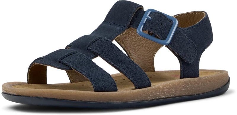 Camper Bicho K800617 T-Strap Sandal, Navy 001, 9.5 UK