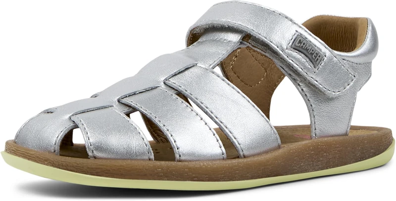 Camper Girls Bicho 80177 T-Strap Sandal, Medium Gray 082, 11 UK Child