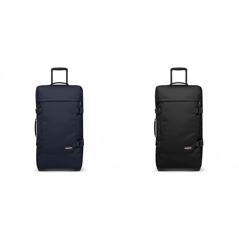 EASTPAK TRANVERZ M Suitcase, 67 x 35.5 x 30 cm, 78 L - Navy Blue (Blue) & TRANVERZ M Suitcase, 67 x 35.5 x 30 cm, 78 L - Black (Black)