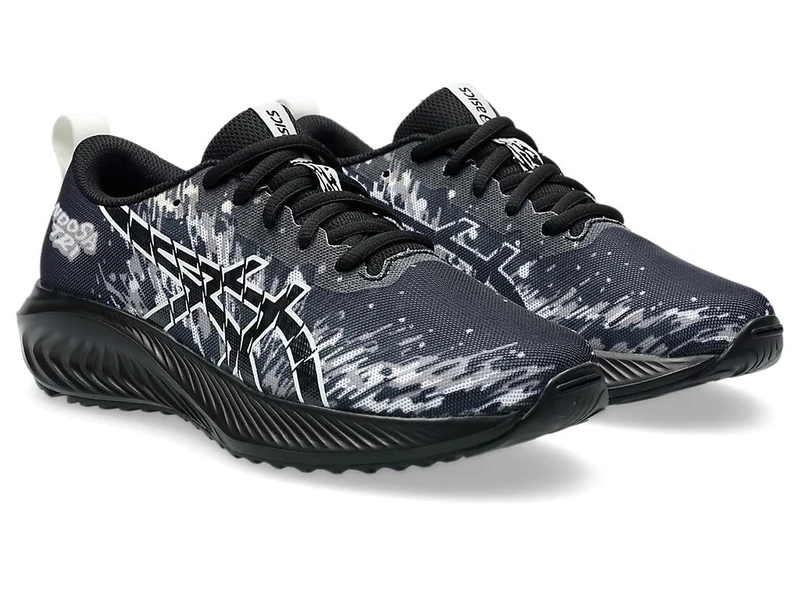ASICS Boys Gel-Noosa Tri 16 Gs Sneaker, Black White, 3 UK