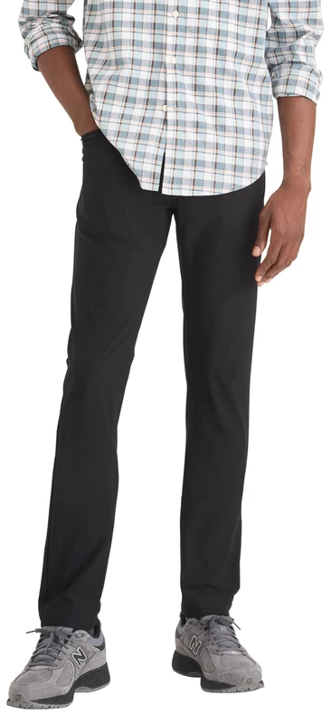 DOCKERS Men's GO AIRWEAVE 5-Pocket Slim Active Pants, Beautiful Black,