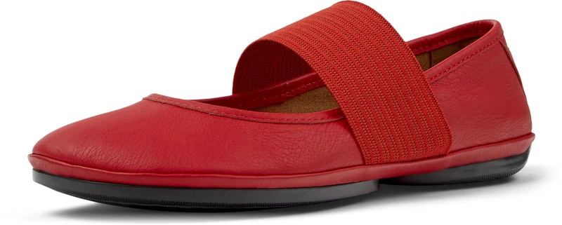 Camper Women's Right Nina Closed Ballet Flats - Red - Size 3 UK
