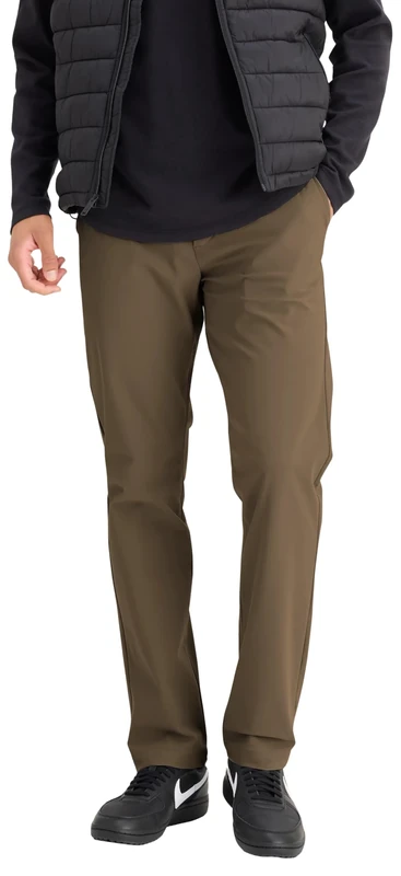 DOCKERS Men's GO AIRWEAVE Chino Slim Active Pants, Otter, 34W