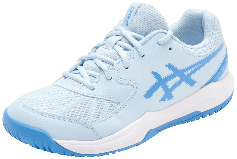 ASICS Boys Gel-Dedicate 8 Gs Sneaker, Light Blue Blue Coast, 3.5 UK