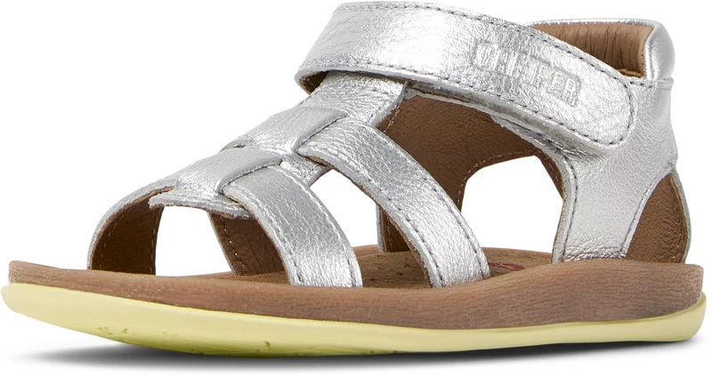 Camper Girls Bicho K800628 T-Strap Sandal, Medium Gray 003, 2 UK Child