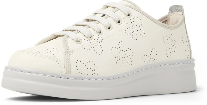 Camper Women's Runner Up K201624 Trainers, White Natural 009, 3 UK