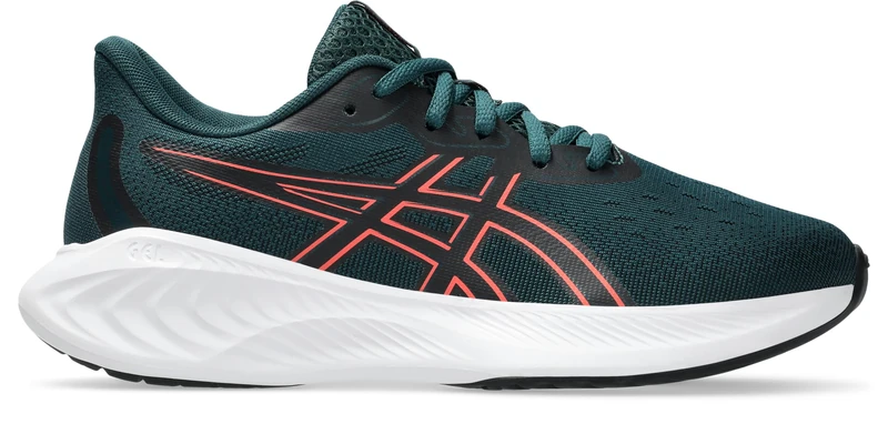 ASICS 1014A349-300 Gel-Cumulus 26 GS Men Saxon Green/Coral Reef UK 4