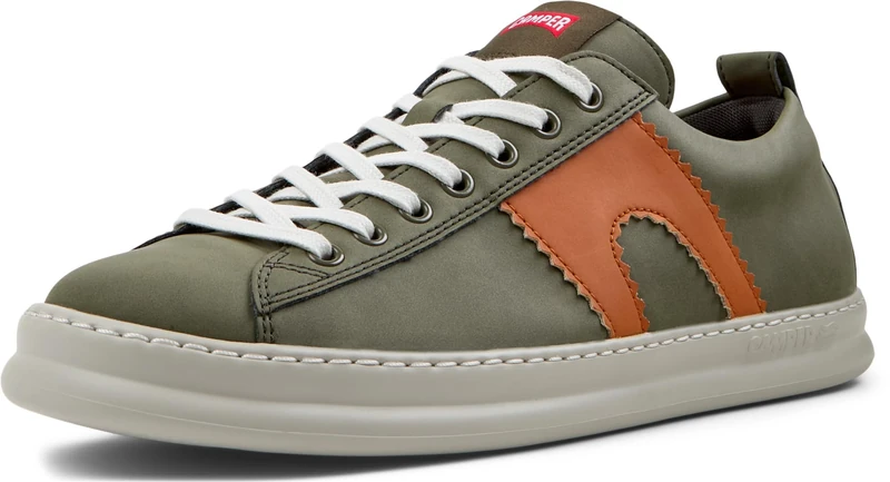 Camper Men's Runner Four K100893 Trainers, Medium Green 014, 8 UK