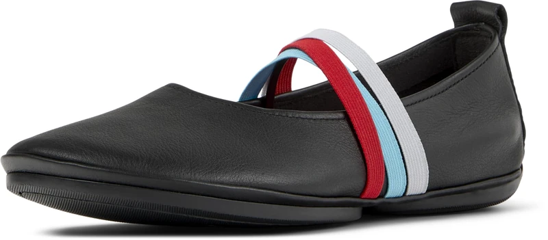 Camper Women's Right Nina K201665 Ballerina Shoes, Black 006 TWS, 2 UK