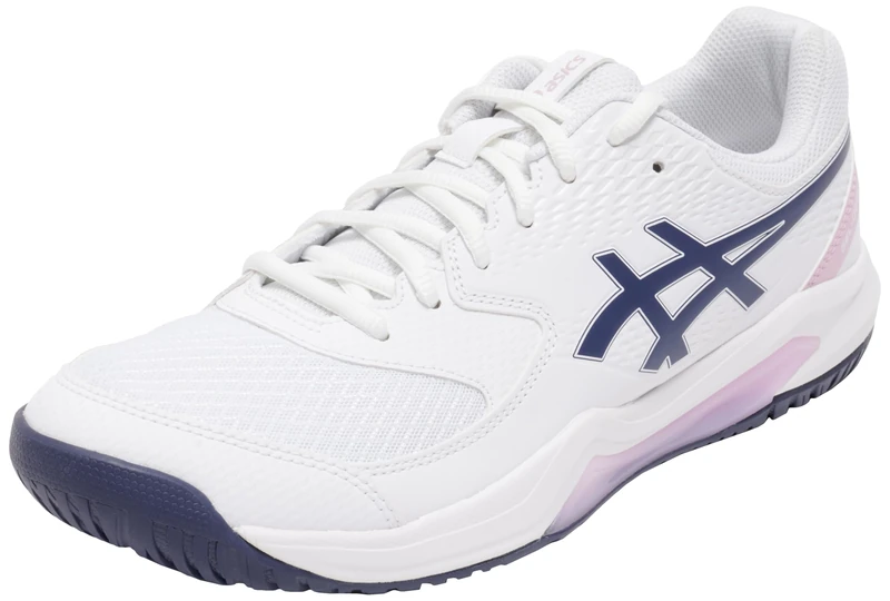 ASICS 1042A237-104 Gel-Dedicate 8 Women White/Indigo Fog UK 8.5
