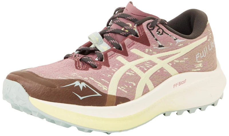 ASICS 1012B690-501 Fuji Lite 5 Women Purple Oxide/Huddle Yellow UK 3 - Image 1
