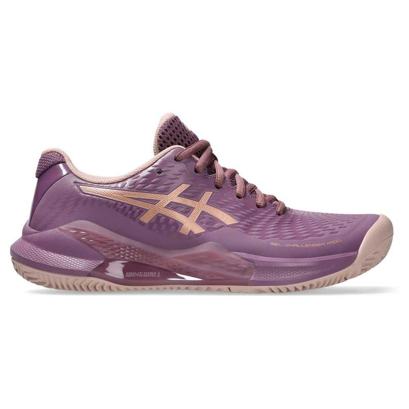 ASICS 1042A232-500 Gel-Challenger 14 Padel Women Dark UBE/Rose Gold UK 6.5
