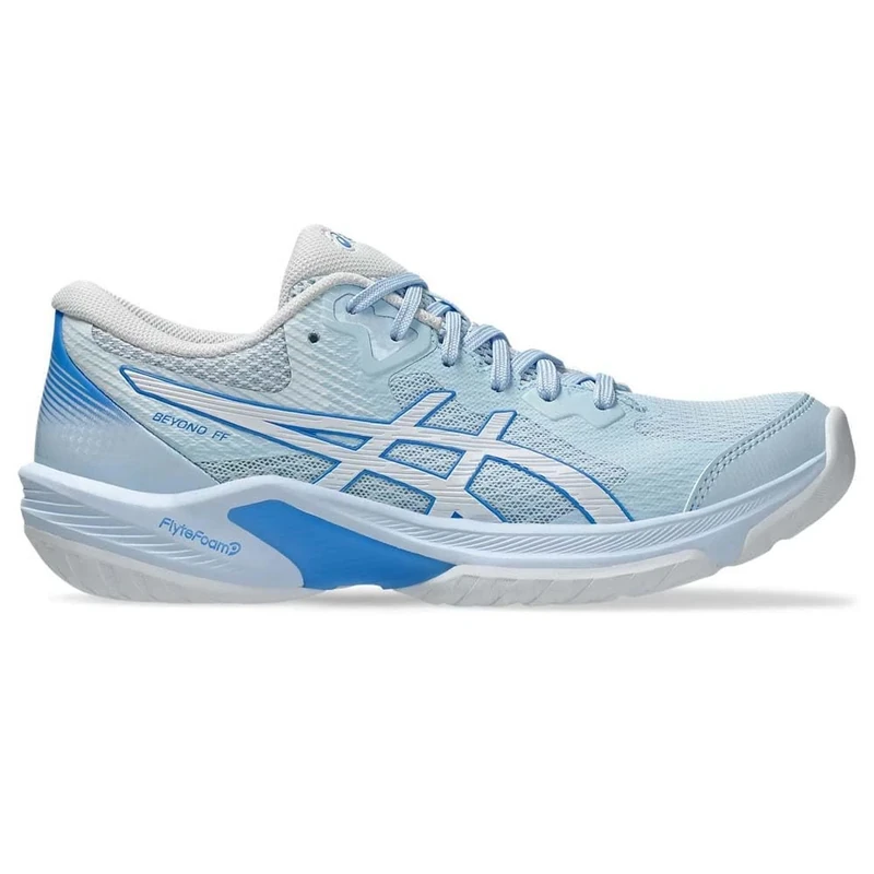 ASICS Womens Beyond Ff Sneaker, Light Blue White, 6 UK