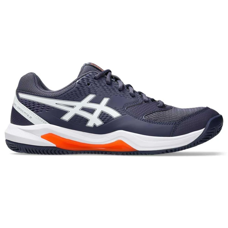 ASICS Men's Gel-Dedicate 8 Clay Sneaker, Indigo Mist White, 10 UK
